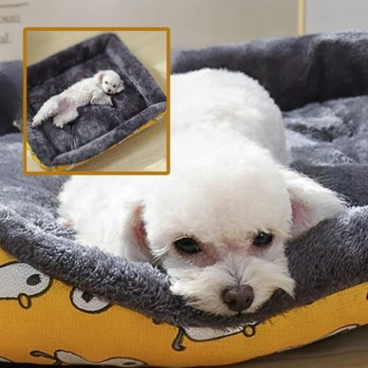 caniche allongé dans panier pour chien durable chouette