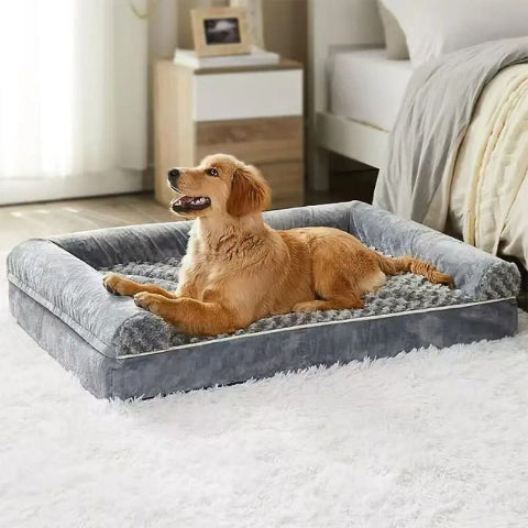 golden allongé sur coussin chien dehoussable antidérapant anglar