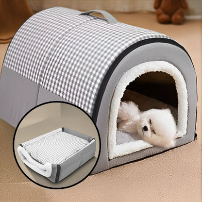 niche pour chien intérieur gris imperméable