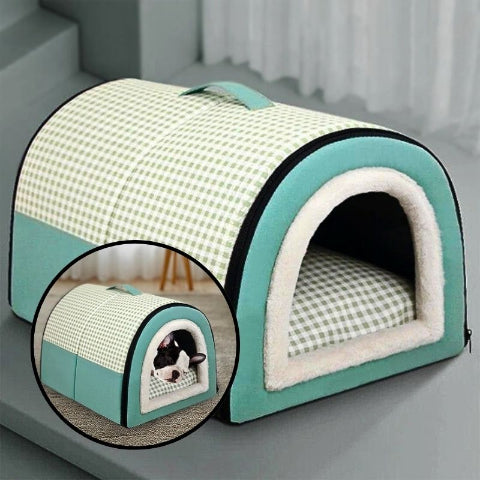 niche pour chien intérieur vert foncé imperméable